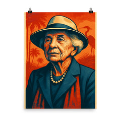 Marjory Stoneman Douglas poster on a plain backdrop in size 8"x10".