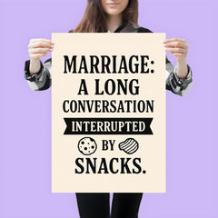 Marriage a long conversation interrupted by snacks poster 3