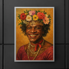 Marsha P Johnson flower crown portrait poster 5