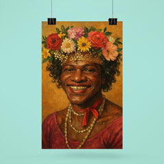 Marsha P Johnson flower crown portrait poster 6