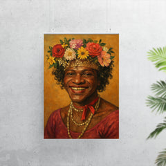 Marsha P Johnson flower crown portrait poster 7