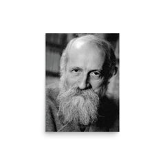 Martin Buber poster on a plain backdrop in size 12"x16".