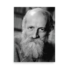 Martin Buber poster on a plain backdrop in size 18"x24".