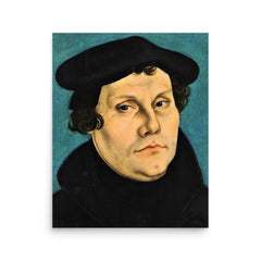 Martin Luther poster on a plain backdrop in size 16"x20".