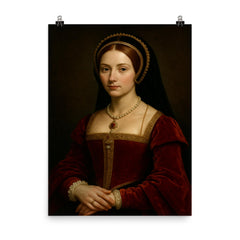 Mary Boleyn poster on a plain backdrop in size 8"x10".