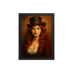 Mary Jane Kelly framed print on a plain backdrop in size 12"x16".