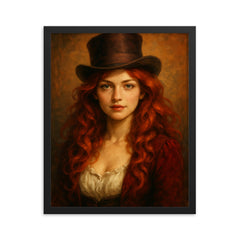 Mary Jane Kelly framed print on a plain backdrop in size 16"x20".