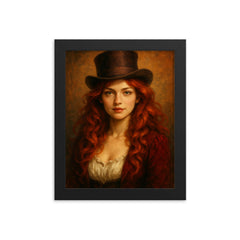 Mary Jane Kelly framed print on a plain backdrop in size 8"x10".