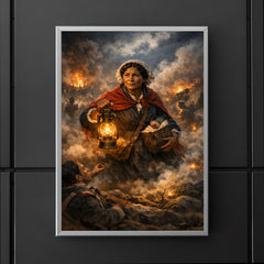 Mary Seacole amid Crimean battlefield lantern smoke poster 5