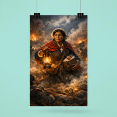 Mary Seacole amid Crimean battlefield lantern smoke poster 6