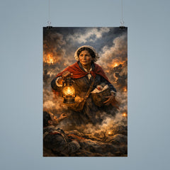 Mary Seacole amid Crimean battlefield lantern smoke poster 9