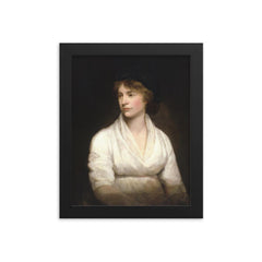 Mary Wollstonecraft framed print on a plain backdrop in size 8"x10".