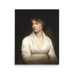 Mary Wollstonecraft poster on a plain backdrop in size 16"x20".