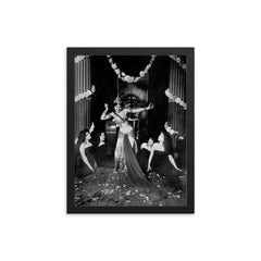 Mata Hari framed print on a plain backdrop in size 12"x16".