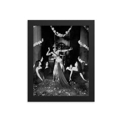 Mata Hari framed print on a plain backdrop in size 8"x10".