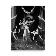 Mata Hari poster on a plain backdrop in size 18"x24".