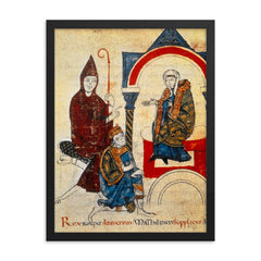 Matilda of Tuscany framed print on a plain backdrop in size 18"x24".