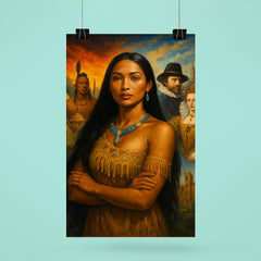 Matoaka Pocahontas between Powhatan world and English court poster 6