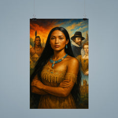 Matoaka Pocahontas between Powhatan world and English court poster 9