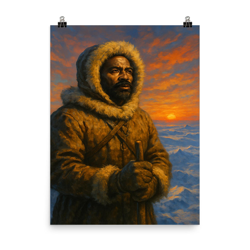 Matthew Henson at polar horizon poster on a plain backdrop in size 8