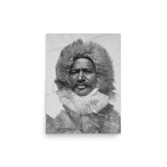 Matthew Henson poster on a plain backdrop in size 12"x16".