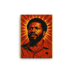Maurice Bishop canvas print on a plain backdrop in size 12"x16".
