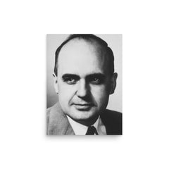 Maurice Hilleman poster on a plain backdrop in size 12"x16".