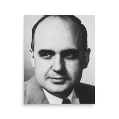 Maurice Hilleman poster on a plain backdrop in size 16"x20".