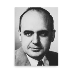 Maurice Hilleman poster on a plain backdrop in size 18"x24".