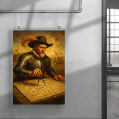 Maurice of Nassau geometric battlefield command poster 4