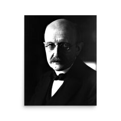 Max Planck poster on a plain backdrop in size 16"x20".