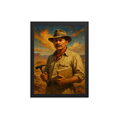 Max Steineke framed print on a plain backdrop in size 12"x16".