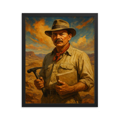 Max Steineke framed print on a plain backdrop in size 16"x20".
