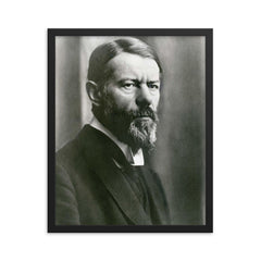 Max Weber framed print on a plain backdrop in size 16"x20".