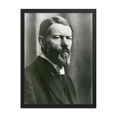 Max Weber framed print on a plain backdrop in size 18"x24".