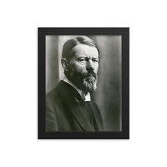 Max Weber framed print on a plain backdrop in size 8"x10".
