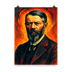 Max Weber poster on a plain backdrop in size 8"x10".
