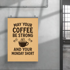May your coffee be strong and your Monday short poster 4
