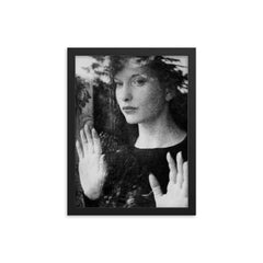 Maya Deren framed print on a plain backdrop in size 12"x16".