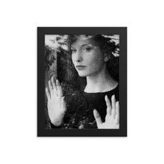 Maya Deren framed print on a plain backdrop in size 8"x10".