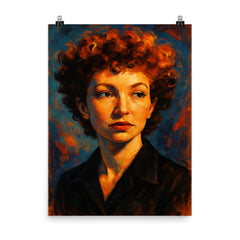 Maya Deren poster on a plain backdrop in size 8"x10".