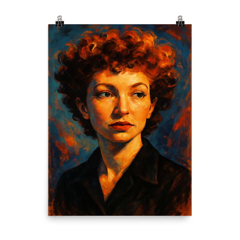 Maya Deren poster on a plain backdrop in size 8