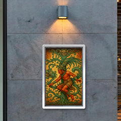 Mayan king Pakal descending world tree vision poster 2