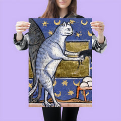 Medieval Cat Asking for Approval poster 3