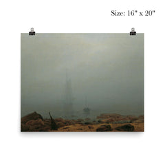 Meeresstrand im Nebel by Caspar David Friedrich, 1807 poster 2
