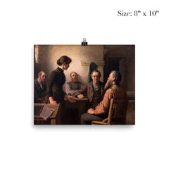 Meeting of the School Board Trustees by Robert Harris, 1885 poster 4