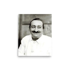 Meher Baba poster on a plain backdrop in size 8"x10".
