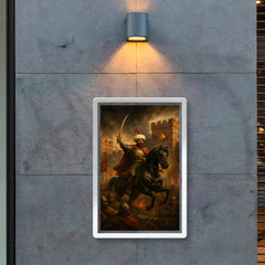 Mehmed II before breached Constantinople wall poster 2