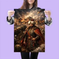 Mehmed II before Constantinople cannons poster 3