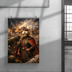 Mehmed II before Constantinople cannons poster 4